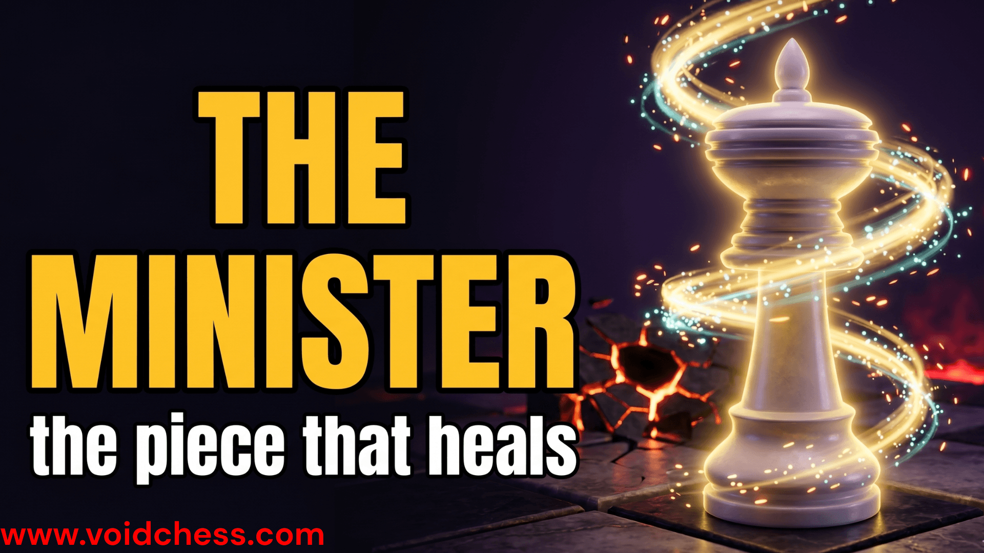 The Minister chess piece in Void Chess - the piece that heals the board